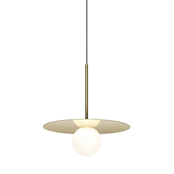 Bola Disc 12 Pendant Brass