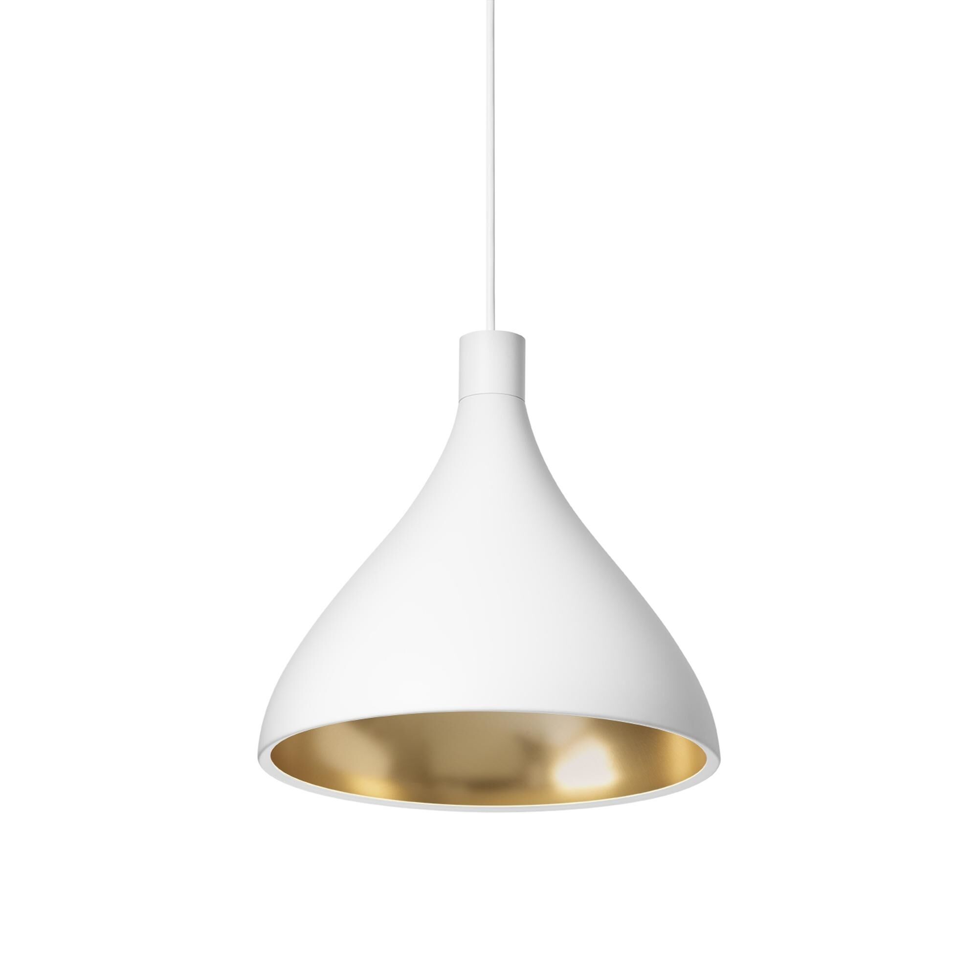 Swell Single Taklampa Medium Vit/ M&auml;ssing