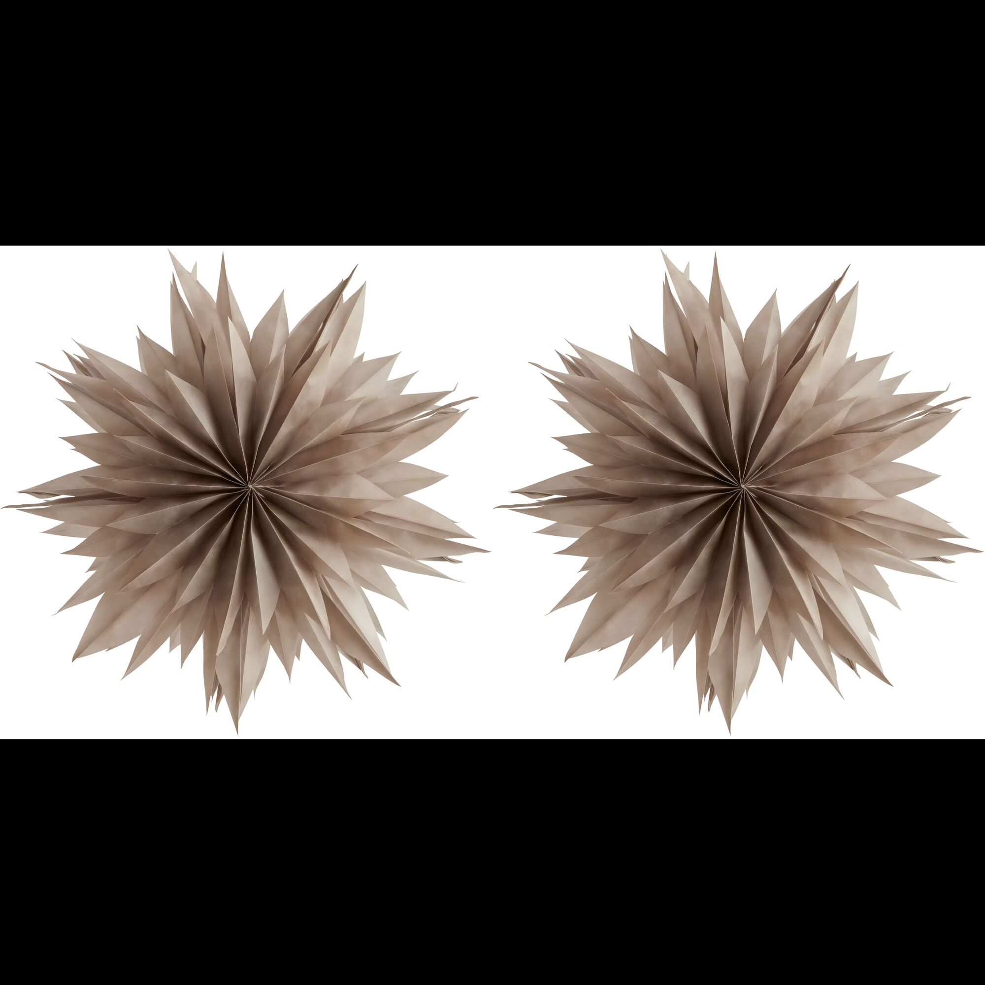 Nova Étoile en Papier 50 Gris Chaud Lot de 2