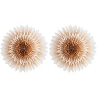 Lily Papierstern Golden Beige Set mit 2
