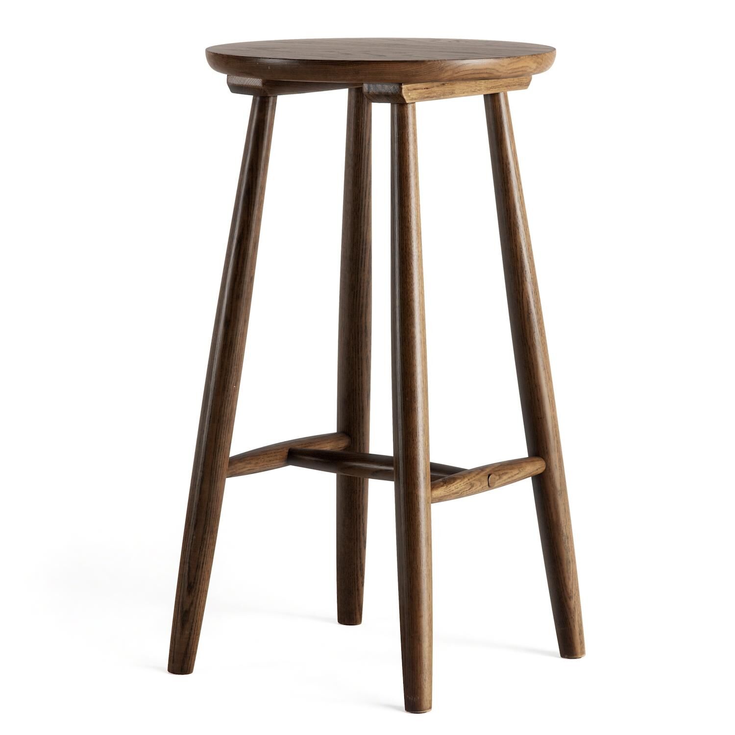 Wood H23 Tabouret de Bar Chêne Foncé