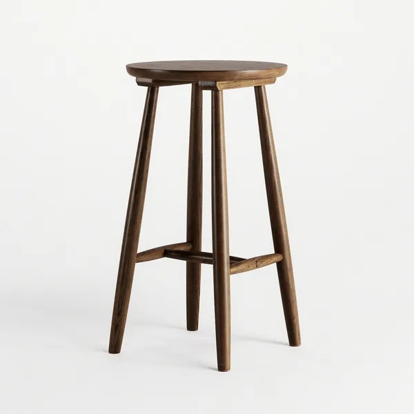 Wood H23 Bar Stool Dark Oak