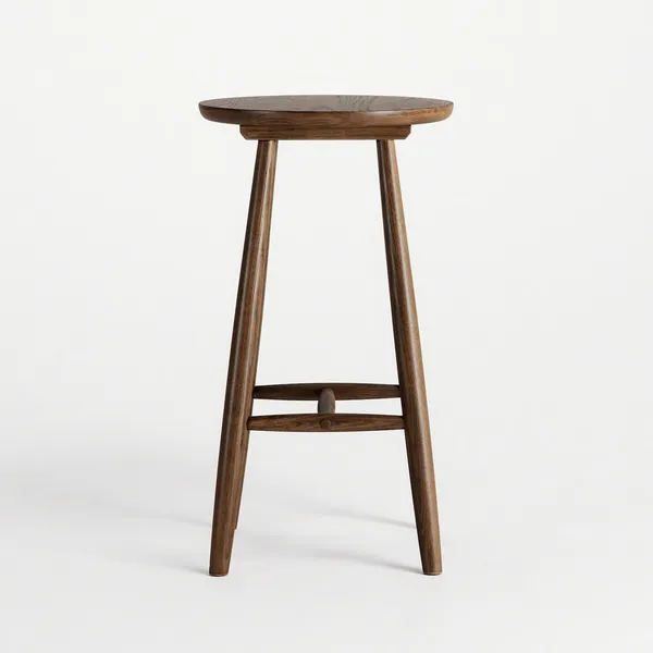 Wood H23 Bar Stool Dark Oak