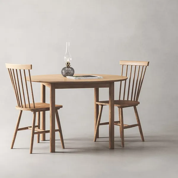 Wood H17 Windsor Dining Chair Dark Oak