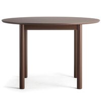 Wood Dining Table Ø110 cm Dark Oak