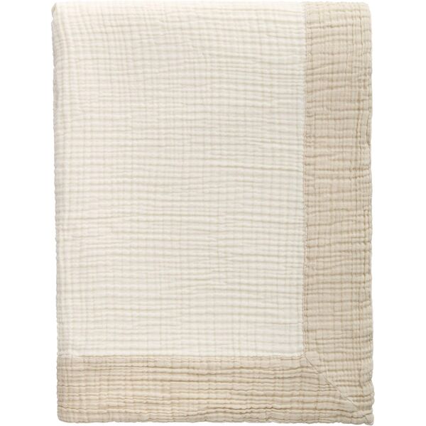 Ella Crinkle Bedspread 260x260 Sand