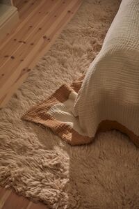 Ella Crinkle Bedspread 180x260 Dark Sand