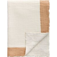 Ella Crinkle Bedspread 180x260 Dark Sand