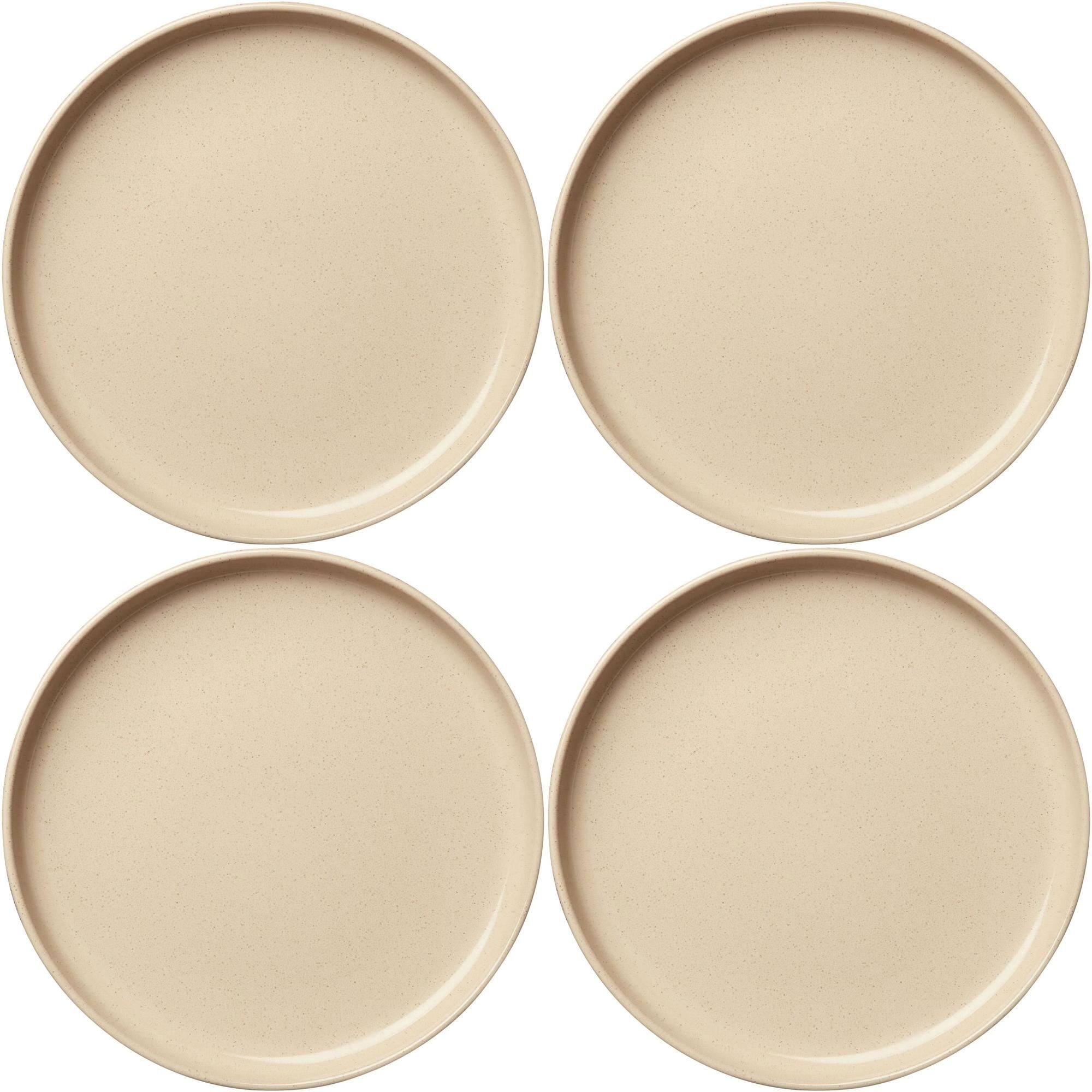 BON Tallerken 22 Sett av 4 Beige
