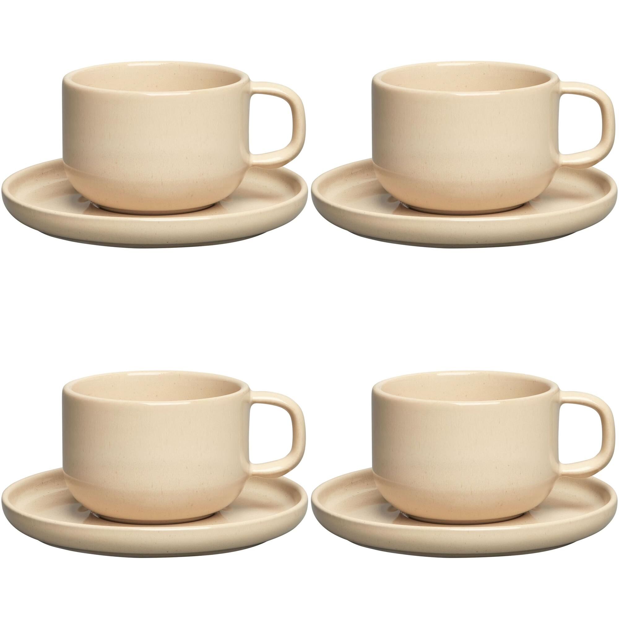 BON Tasse à Thé Lot de 4 Beige