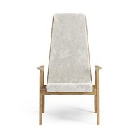 Lamino Hoge Fauteuil Geolied Eiken/Off White/Schapenhuid