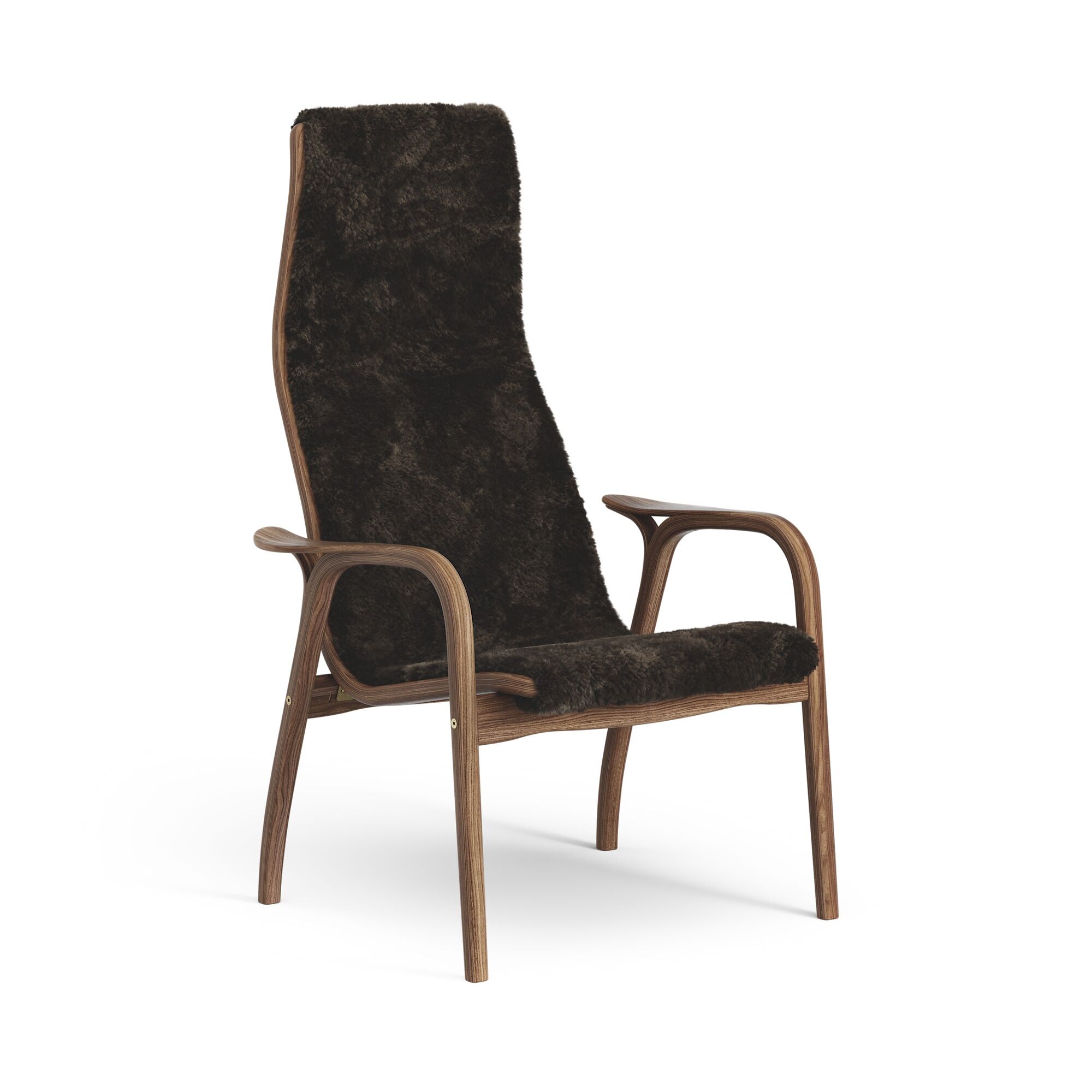 Lamino Lnestol Hj Lakeret Valnd/Espresso/Freskind