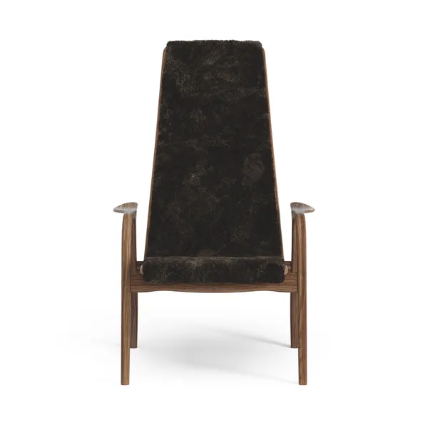 Lamino Poltrona Alta Noce Laccato/Espresso/Pecora