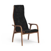 Lamino Poltrona Alta Noce Laccato/Nero/Pecora