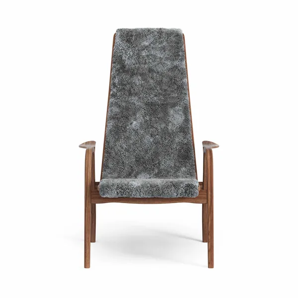 Lamino Poltrona Alta Noce Laccato/Scandinavian Grey/Pecora