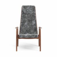 Lamino Poltrona Alta Noce Laccato/Scandinavian Grey/Pecora