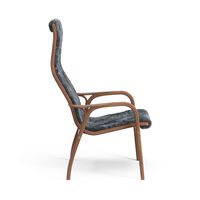 Lamino Poltrona Alta Noce Laccato/Carbone/Pecora