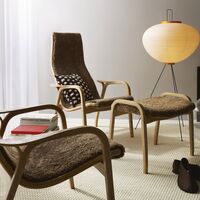 Lamino Poltrona Alta Noce Laccato/Carbone/Pecora