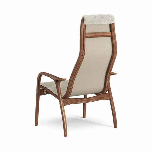 Lamino Poltrona Alta Noce Laccato/Moonlight/Pecora