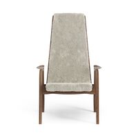 Lamino Poltrona Alta Noce Laccato/Moonlight/Pecora