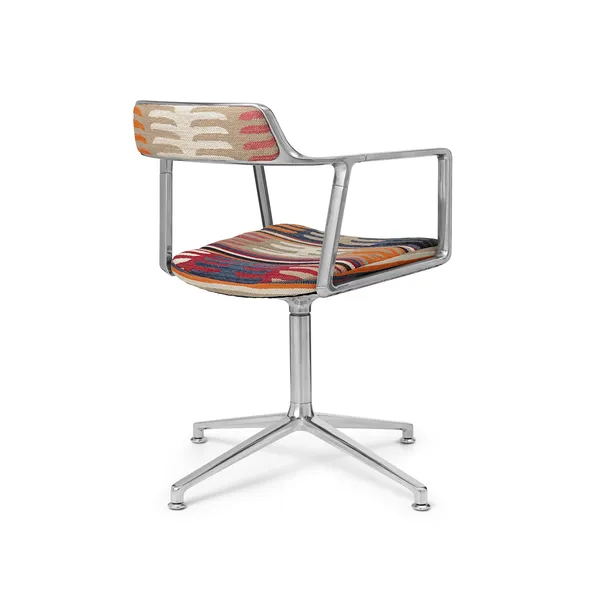 452 Swivel Swivel Chair Guesthouse Edition Todos Santos Mexico Jacquard Fabric/ Aluminum