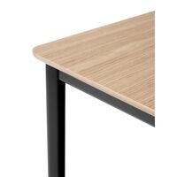 Drip HW115 Spisebord L143 Sort/Klarlakeret Eg