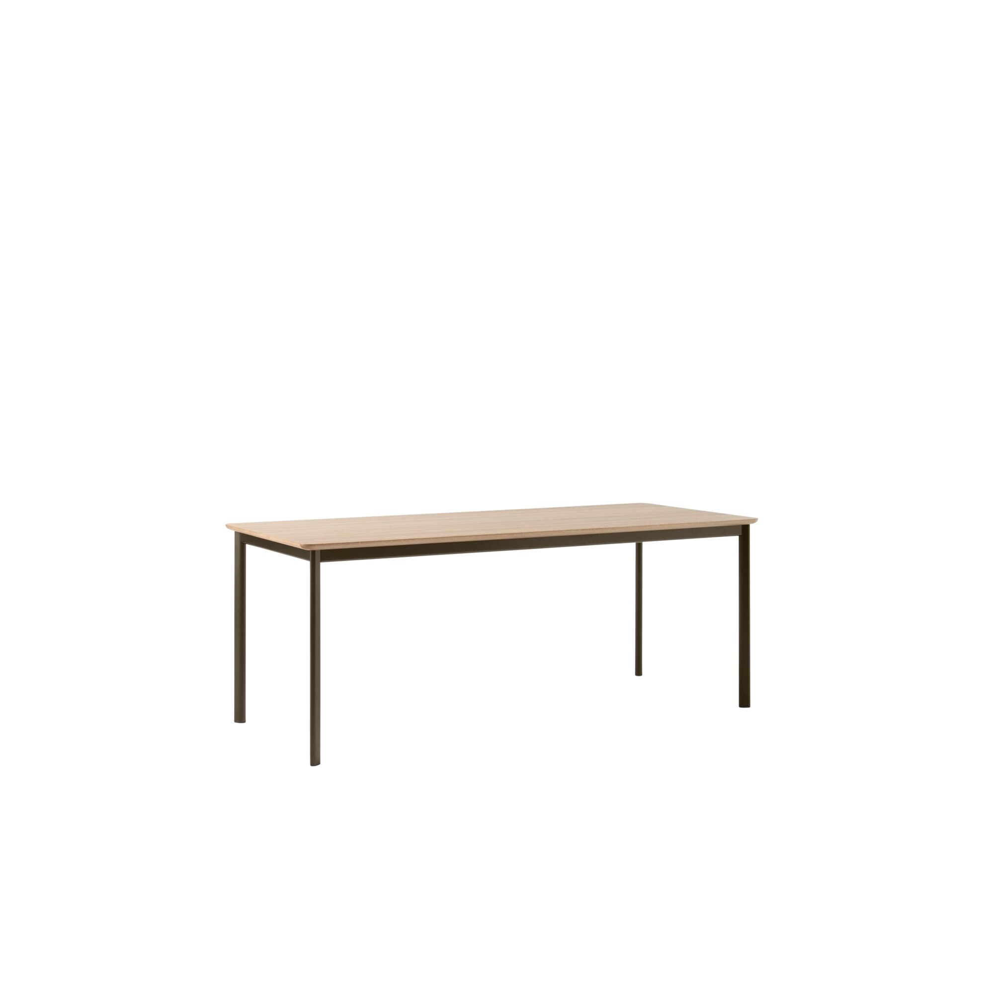 Drip HW116 Spisebord L193 Sort/Klarlakeret Eg