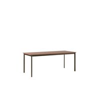 Drip HW116 Dining Table L193 Black/Lacquered Walnut