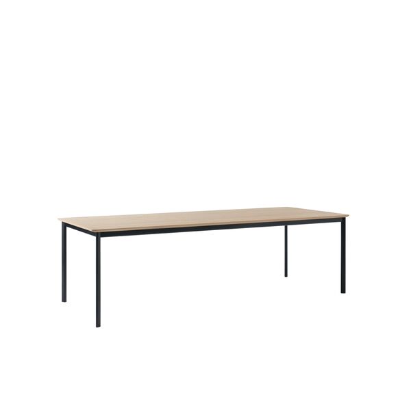 Drip HW117 Dining Table L253 Black/Clear Lacquered Oak
