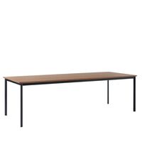 Drip HW117 Dining Table L253 Black/Lacquered Walnut