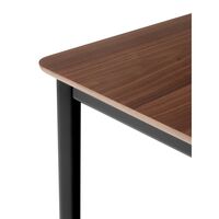 Drip HW117 Dining Table L253 Black/Lacquered Walnut