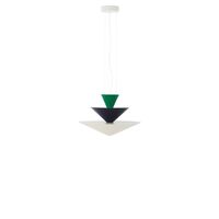 Gio LN14 Taklampe Ø60 Signalgrønn/Dypblå/Ecru Hvit
