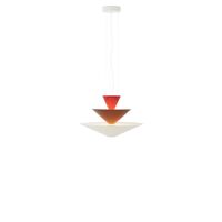 Gio LN14 Pendant Ø60 Vermilion Red/Dark Burgundy/Ecru White