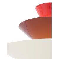 Gio LN14 Pendant Ø60 Vermilion Red/Dark Burgundy/Ecru White