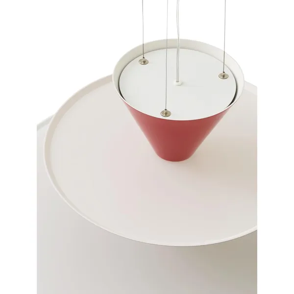 Gio LN14 Pendant Ø60 Vermilion Red/Dark Burgundy/Ecru White