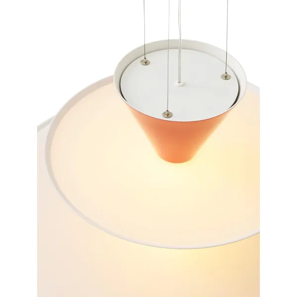 Gio LN14 Pendant Ø60 Vermilion Red/Dark Burgundy/Ecru White