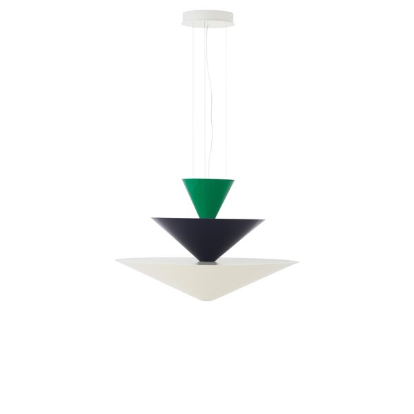 Gio LN15 Hanglamp Ø92 Signaalgroen/Diepblauw/Ecru Wit