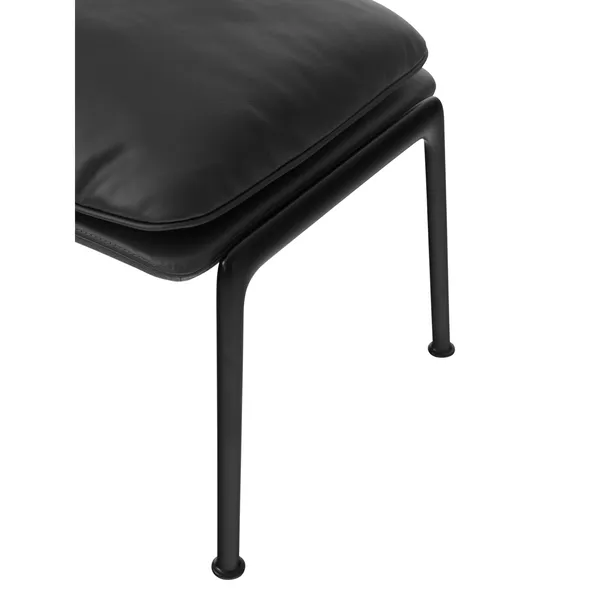 Muno LN20 Footstool Warm Black/Noble Leather Black