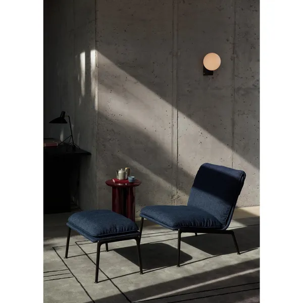 Muno LN20 Footstool Warm Black/Noble Leather Black