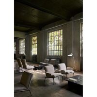 Muno LN16 Armchair With High Back Dark Chrome/Hallingdal 0126