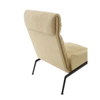 Muno LN17 Armchair With Armrests & High Back Warm Black/Clay 0007