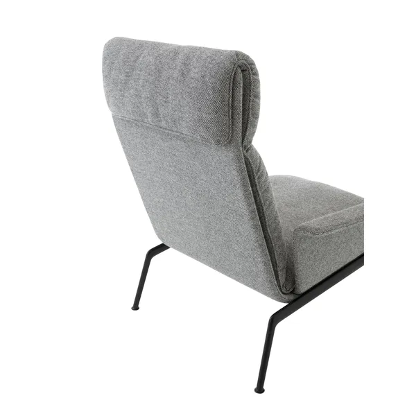 Muno LN17 Armchair With Armrests & High Back Warm Black/Hallingdal 0126