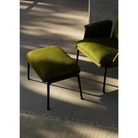 Muno LN17 Armchair With Armrests & High Back Warm Black/Hallingdal 0126