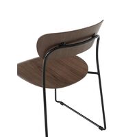 Pavilion AV51 Dining Chair Black/ Lacquered Walnut