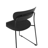 Pavilion AV51 Spisestol Sort/ Sort Lakkert Eik