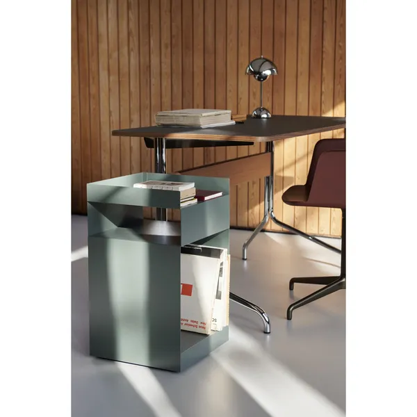 Rotate SC73 Rolling Table Stone Grey