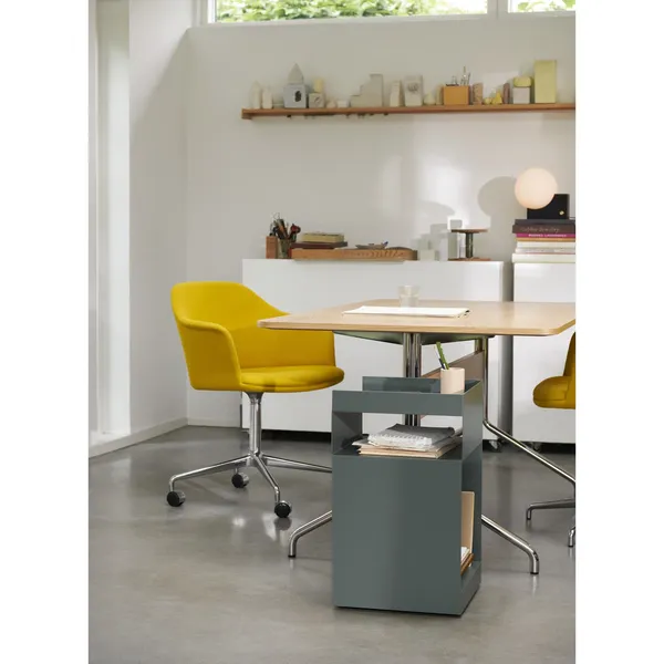 Rotate SC73 Rolling Table Stone Grey