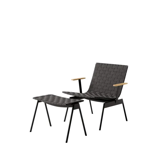 Ville AV46 Outdoor Footstool Warm Black