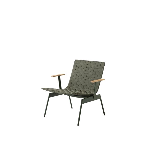 Ville AV45 Outdoor Armchair With Armrests Bronze Green