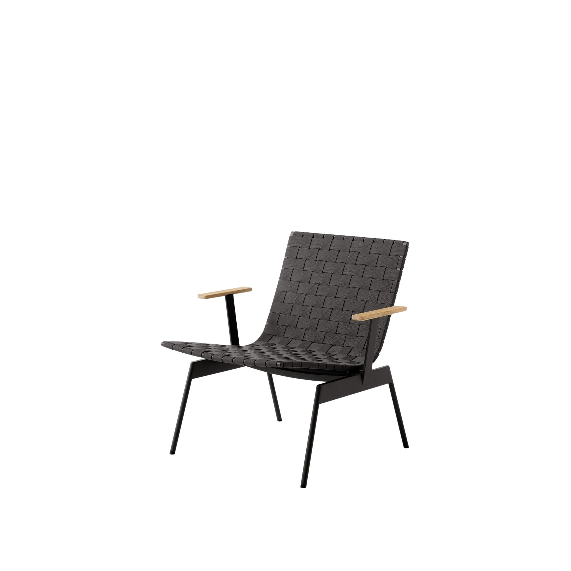 Ville AV45 Outdoor-Sessel mit Armlehnen Warm Schwarz